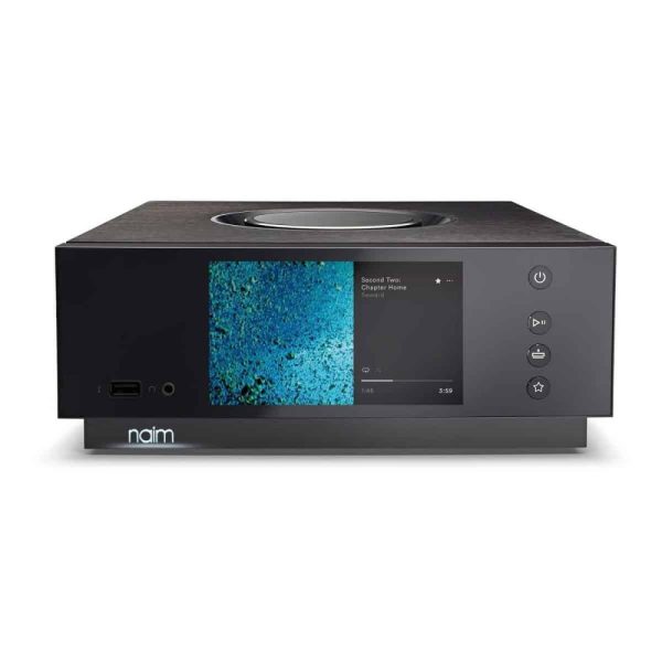 front view naim audio uniti atom all-in-one streaming amplifier from loud and clear hi-fi, glasgow, scotland, uk
