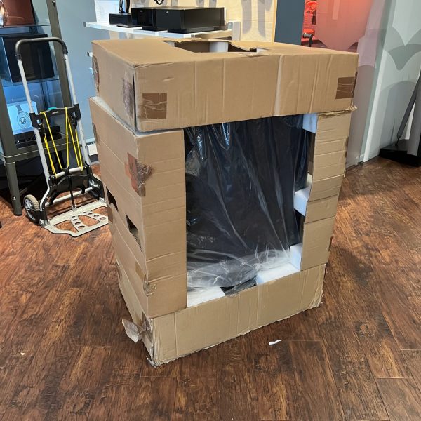 Quad ESL2805 Loudspeaker Packaged View Pre-owned Available at Loud & Clear Glasgow, Scotland.