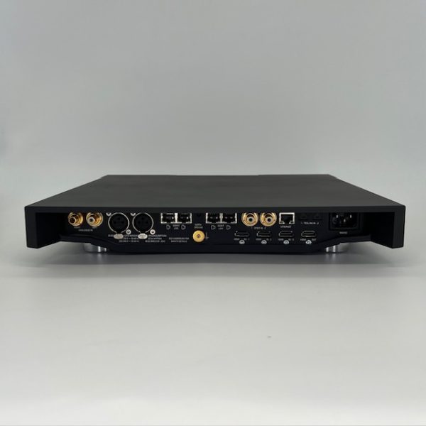 Linn Klimax system hub in black pre-owned from loud and clear hi-fi in Glasgow rear view