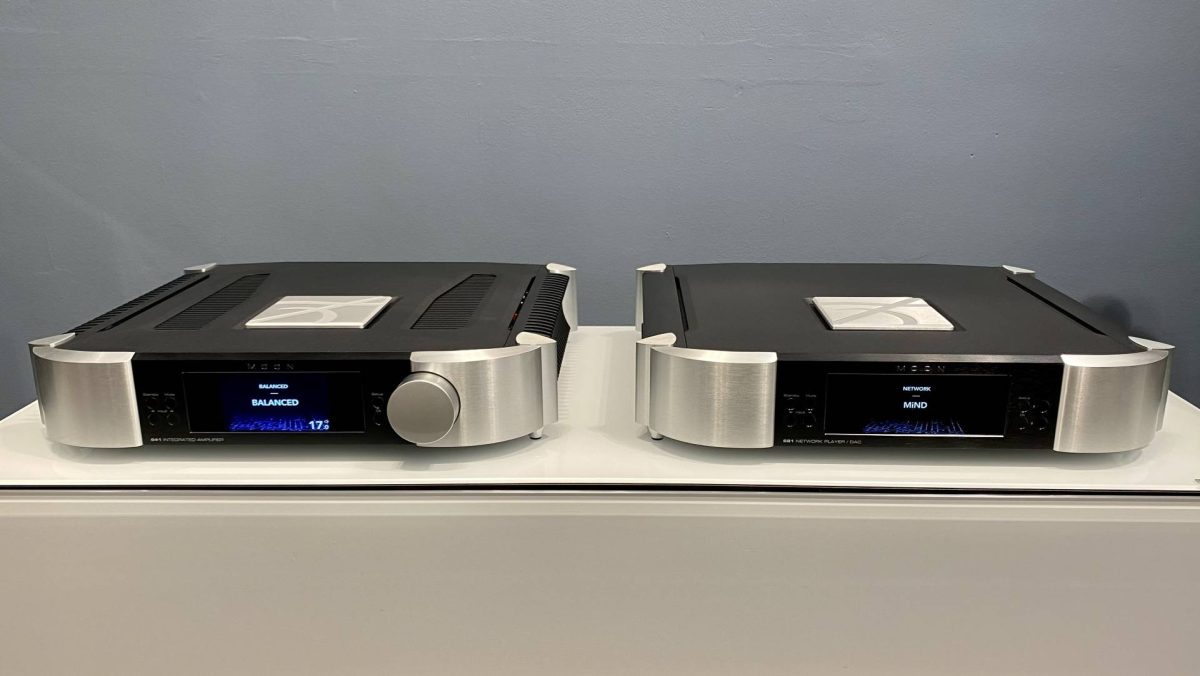 MOON by sim audio audiophile 641 Integrated Amplifier and 681 network player, dac, digital streamer from north collection at loud and clear hi-fi, glasgow, scotland, uk