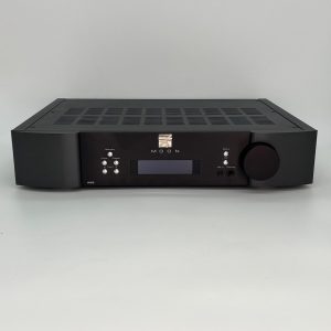 Moon ACE Streaming Amplifier Black Front View Pre-owned. Available from Loud and Clear Glasgow, Scotland U.K.