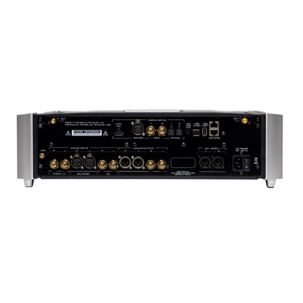 moon 891 streaming preamplifier backpanel view high-end audio from loud and clear hi-fi, glasgow, scotland, uk