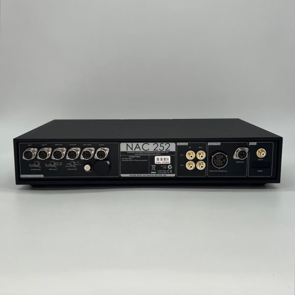 Naim Audio NAC 252 Pre-Amplifier Rear View Pre-owned, Available from Loud and Clear Glasgow, Scotland, UK.