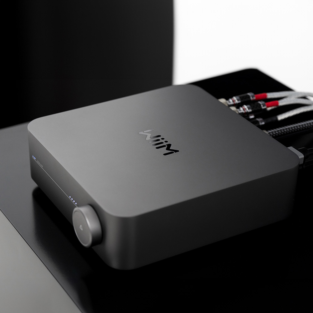 Wiim Amp All-In-One Streaming Amplifier Lifestyle View One New, Available from Loud and Clear Glasgow, Scotland. UK.
