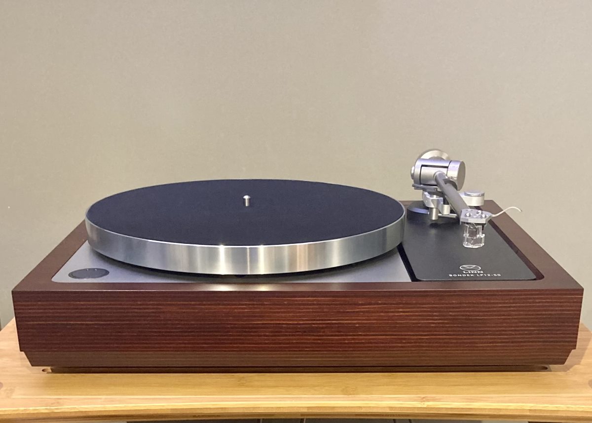 linn sondek lp12 50 turntable in dem room 50th anniversary with jony ive luxury iconic design, high-end audio from loud and clear glasgow, scotland, uk