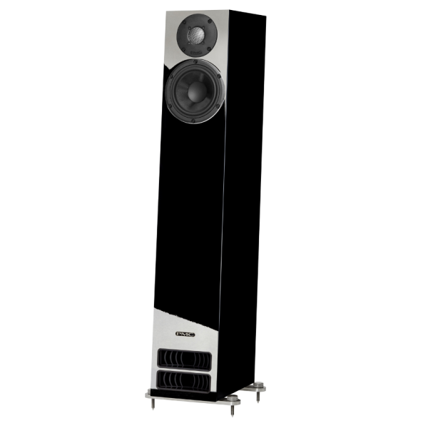 PMC twenty5.23i Floorstanding Speakers Diamond Black Tilt View Grille Off New, Available at Loud & Clear Glasgow, Scotland, U.K.