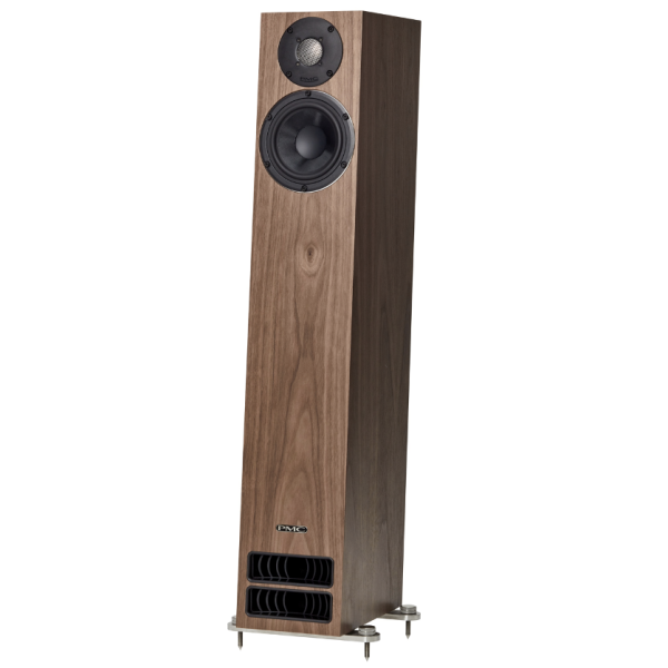 PMC twenty5.23i Floorstanding Speakers Walnut Tilt View Grille Off New, Available at Loud & Clear Glasgow, Scotland, U.K.