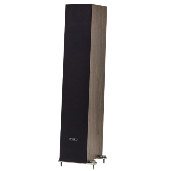 PMC twenty5.23i Floorstanding Speakers Walnut Tilt View Grille On New, Available at Loud & Clear Glasgow, Scotland, U.K.