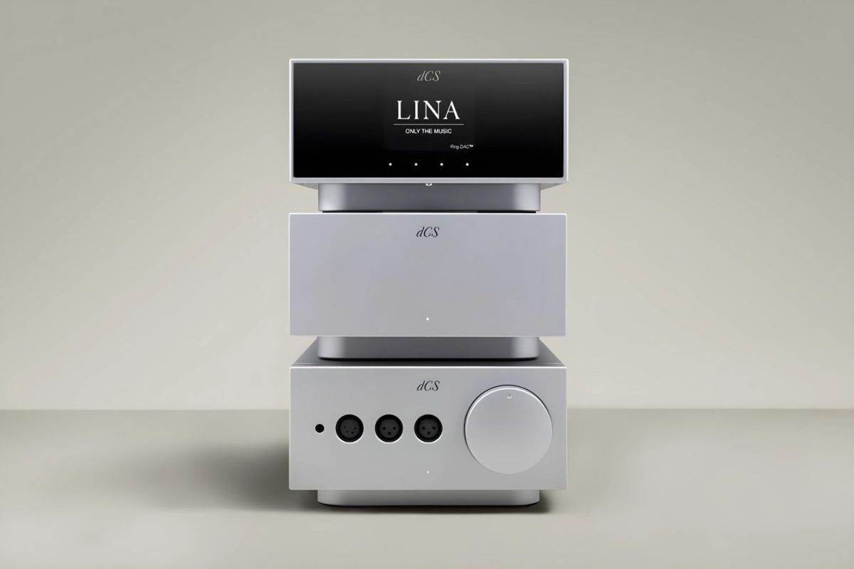 dcs lina system with network streaming dac, master clock and headphone amplifier in silver, high-end audio from loud and clear hi-fi, glasgow, scotland, uk