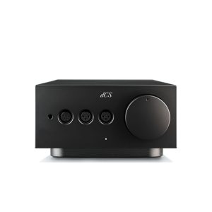 dcs lina headphone amplifier black finish front view, high-end head-fi from loud and clear hi-fi, glasgow, scotland, uk