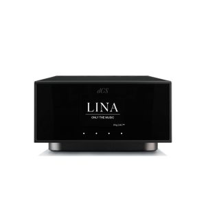 dcs Lina network streaming dac black finish front view, high-end head-fi from loud and clear hi-fi, glasgow, scotland, uk
