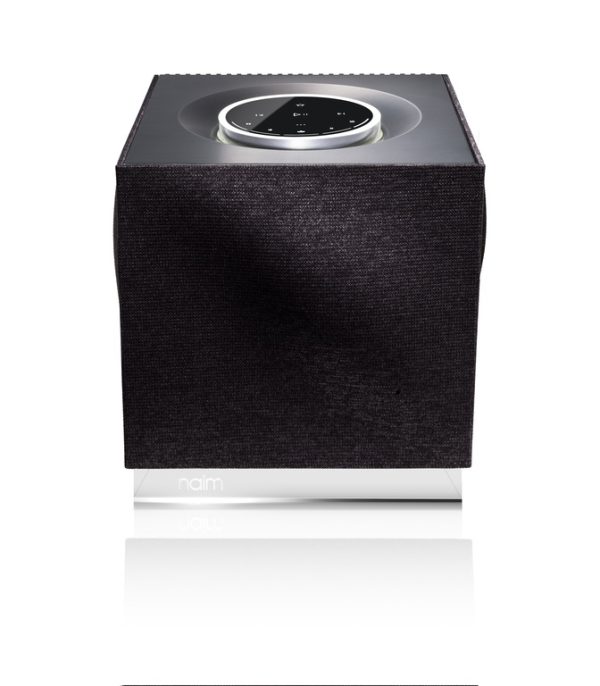 Naim audio mu-so Qb wireless speakers front and top view, lifestyle audio from loud and clear hi-fi, glasgow, scotland, uk