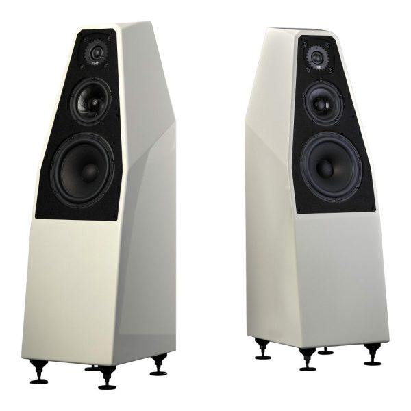 wilson audio sabrinax floorstanding speakers ivory new, available at Loud and Clear Glasgow, Scotland, U.K.