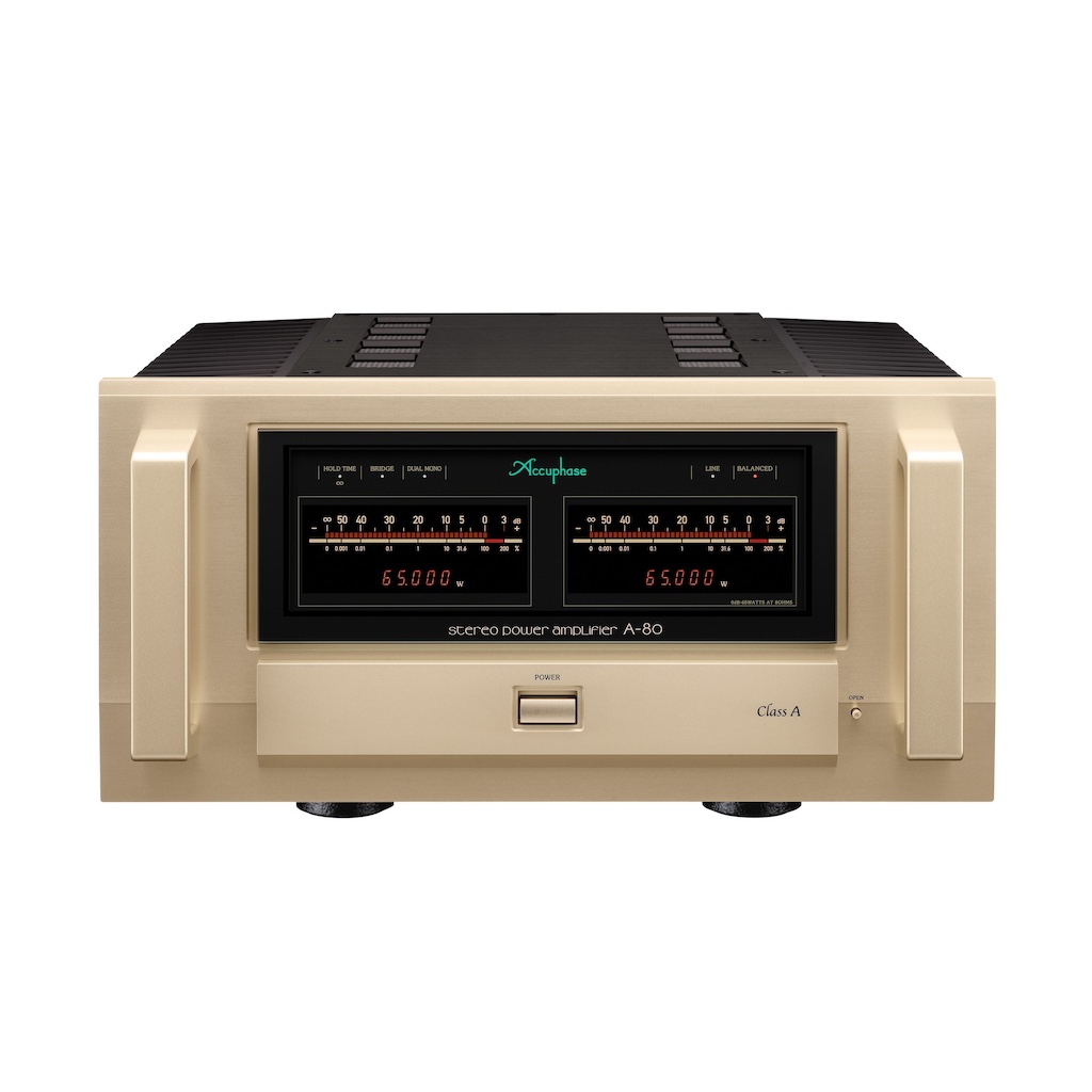 Accuphase A-80 Stereo Power Amplifier New Front, Available from Loud and Clear Glasgow, Scotland. U.K.