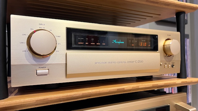 Accuphase C-2300 Precision Stereo Control Center Lifestyle View 1 New, Available from Loud and Clear Glasgow, Scotland. U.K.