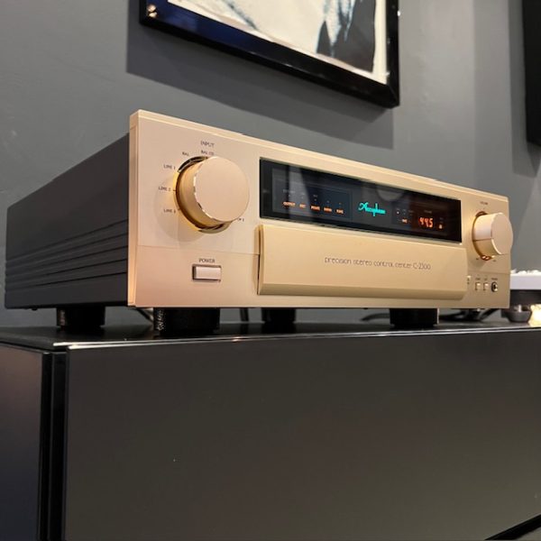 Accuphase C-2300 Precision Stereo Control Center Lifestyle View 2 New, Available from Loud and Clear Glasgow, Scotland. U.K.