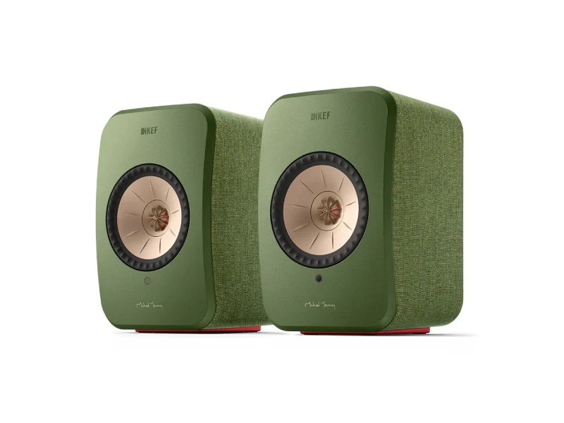 KEF LSX ii Wireless Speakers New Front Olive Green, Available at Loud and Clear Glasgow, Scotland, U.K.