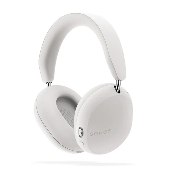 Sonos Ace Wireless Noise Cancelling Headphones New White Angle, Available at Loud and Clear Glasgow, Scotland, U.K.