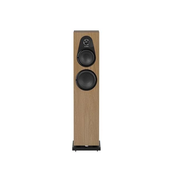 Linn 150 Floorstanding Speakers New Oak Front View, Available at Loud and Clear Glasgow, Scotland, U.K.