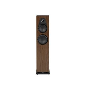 Linn 150 Floorstanding Speakers New Walnut Front View, Available at Loud and Clear Glasgow, Scotland, U.K.