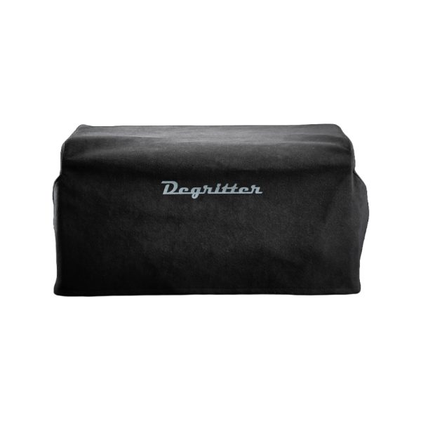 Degritter Dust Cover New Front View Black, available at loud and clear Glasgow, Scotland, U.K.