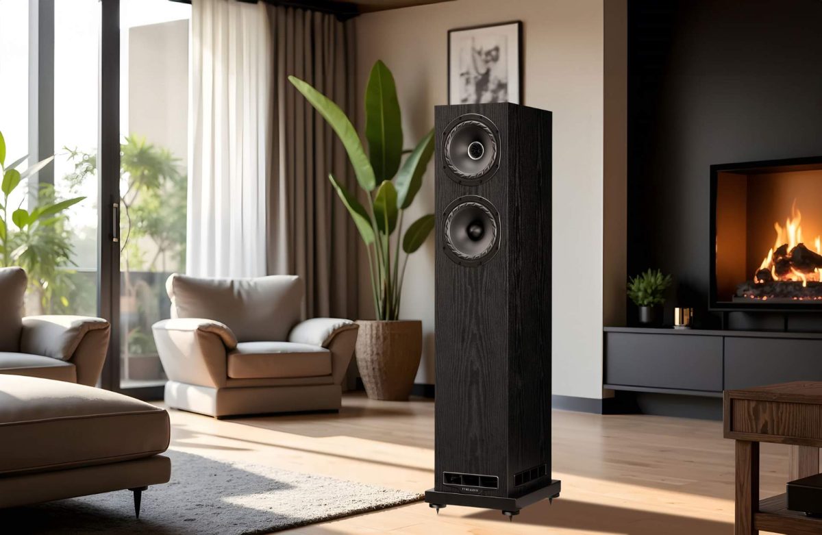 Fyne-F500E-Floorstanding-Speaker-Lifestyle, Available at Loud and Clear Glasgow Hifi Shop, Glasgow, Scotland, U.K.