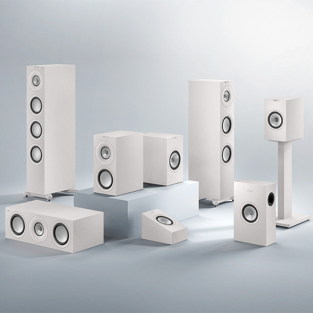 KEF Q Meta Range Speakers New White, Available at Loud and Clear Glasgow Hifi Shop, Glasgow, Scotland, U.K.