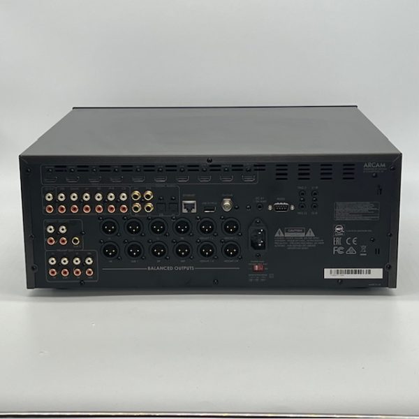 Arcam AV860 Surround Sound Processor Pre-Owned Rear View, Available at Loud and Clear Glasgow, Scotland, U.K.