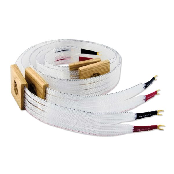 Nordost Valhalla 2 Speaker Cable Spades New, Available at Loud and Clear Hi-fi Shop in Glasgow, Scotland, U.K.