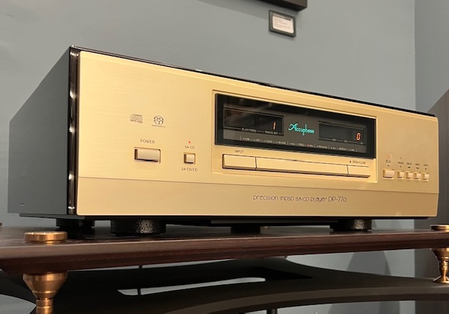 Accuphase DP-770 SACD Player New Front Lifestyle View, Available from Loud and Clear Glasgow, Scotland. U.K.