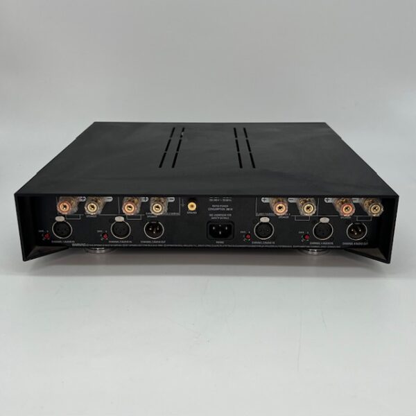 Linn 4200 Power Amplifier With Dynamik Power Supply Pre-Owned Rear View, Available at Loud and Clear Glasgow, Scotland, U.K.