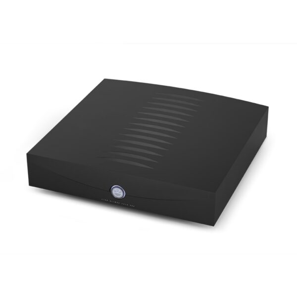 Linn Klimax Solo 500 Mono Power Amplifier New Black Top Angle View-min, Available at Loud and Clear Hi-Fi, Glasgow, Scotland, UK