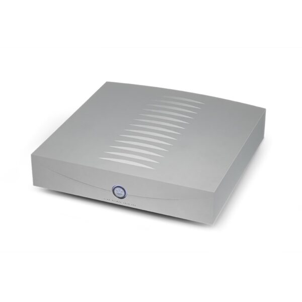 Linn Klimax Solo 500 Mono Power Amplifier New Silver Top Angle View-min, Available at Loud and Clear Hi-Fi, Glasgow, Scotland, UK