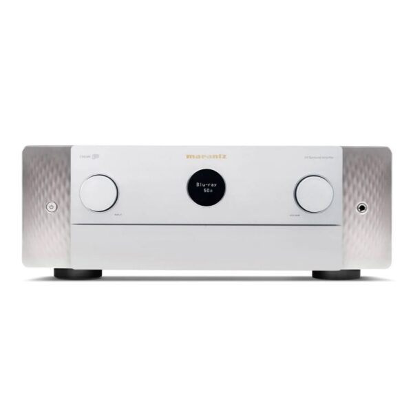 Marantz Cinema 50 AV Receiver New Silver Front View-min Available from Loud & Clear Hifi Shop in Glasgow Scotland UK