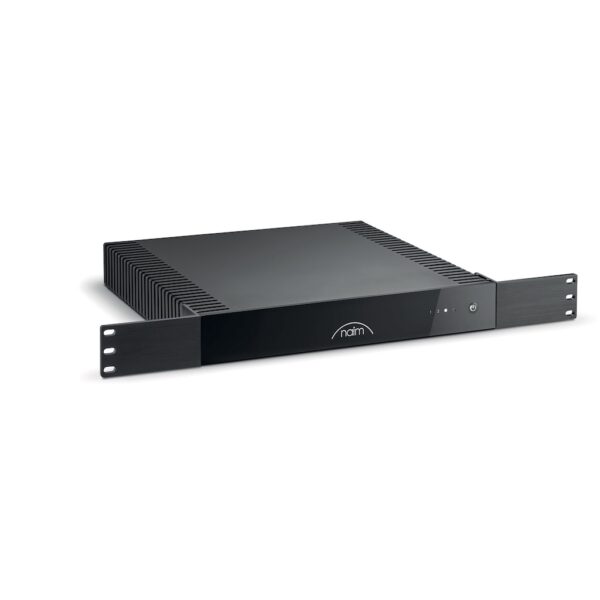 Naim Audio CI-Uniti 102 Streaming Amplifier New Front Angle View Rack Mount from loud and clear hi-fi. glasgow, scotland, uk