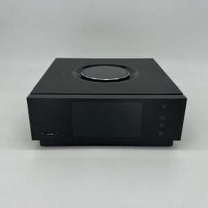 Naim Audio Uniti Atom All-In--One Streaming Amplifier Pre-Owned Front View, Available at Loud and Clear Glasgow, Scotland, U.K.