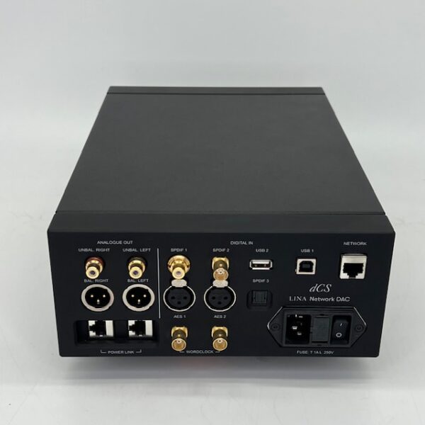 dCS Lina DAC Streaming DAC Ex-Demonstration Rear View, Available at Loud and Clear Glasgow, Scotland, U.K.