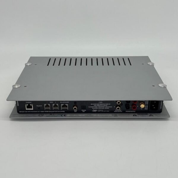 Linn Sneaky Music DS Streaming Amplifier Silver Pre-Owned Rear View, Available at Loud and Clear Glasgow, Scotland, U.K.