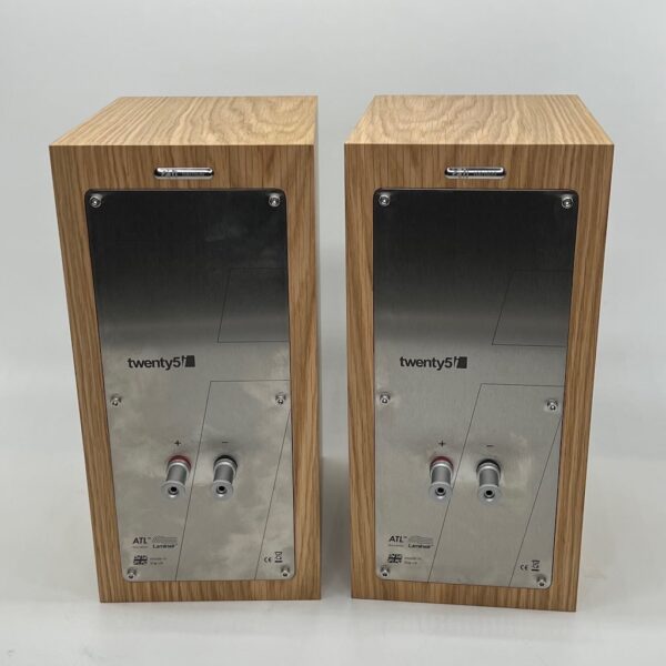 PMC 21i Standmount Speaker Oak Finish ex-Demonstration Rear View, Available at Loud and Clear Glasgow, Scotland, U.K.