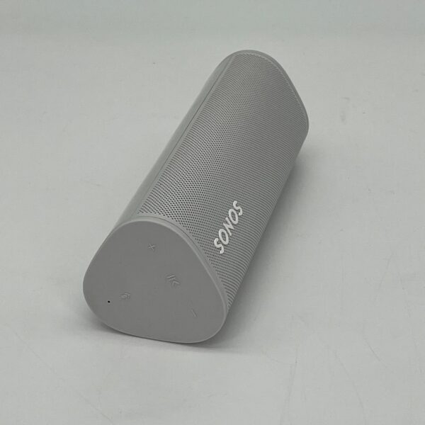 Sonos Roam 2 Bluetooth Portable Smart Speaker White Pre-Owned Side View, Available at Loud and Clear Glasgow, Scotland, U.K.