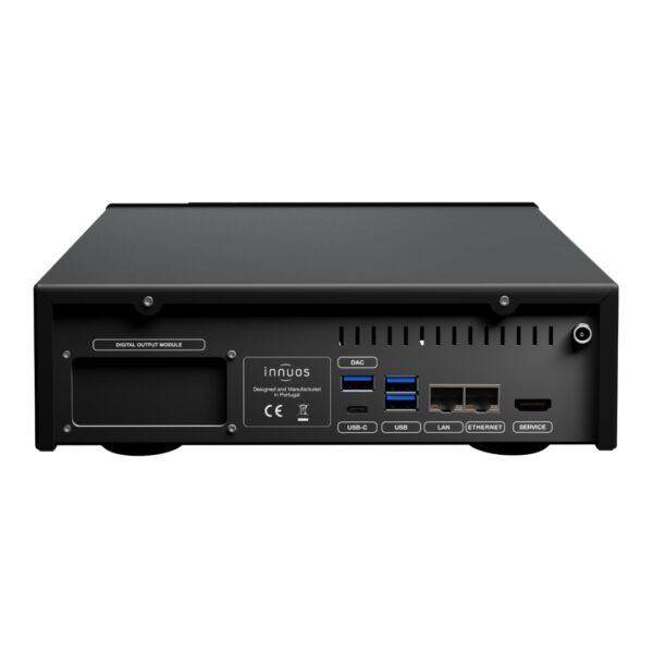 Innuos Stream 1 Music Streamer Server New Rear View in loud and clear glasgow's showroom, scotland, uk