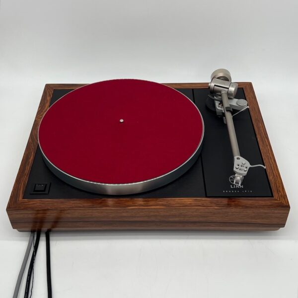 Linn LP12 Cocobolo Ekos SE Turntable Pre-Owned New L&C Special Build Top View, Available at Loud and Clear Glasgow, Scotland, U.K.