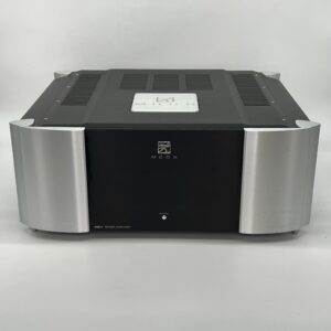 Moon 860A V1 Stereo Power Amplifier Two-Tone Pre-Owned Front View, Available at Loud and Clear Glasgow, Scotland, U.K.