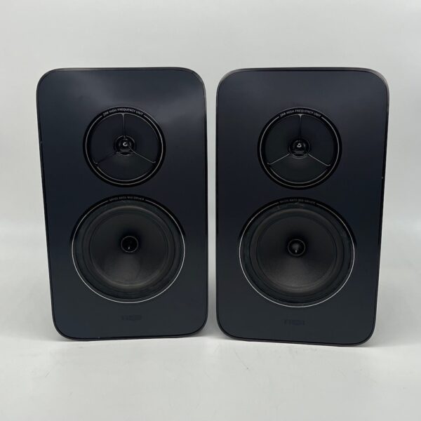 Rega Kyte Standmount Speakers Pre-Owned Front View, Available at Loud and Clear Glasgow, Scotland, U.K.