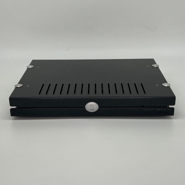 Linn Sneaky DS Streaming Amplifier Black Pre-Owned Front View, Available at Loud and Clear Glasgow, Scotland, U.K.