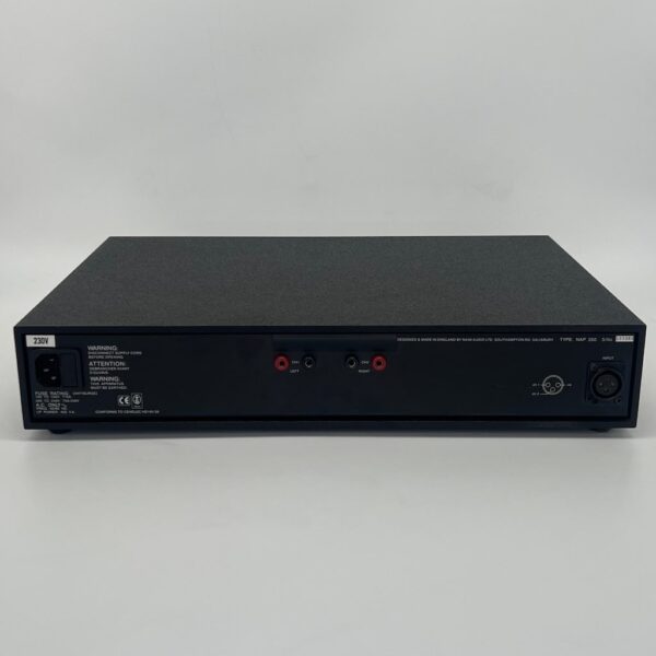 Naim Audio NAP250 (1999) Power Amplifier Pre-Owned rear View, Available at Loud and Clear Glasgow, Scotland, U.K.