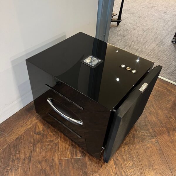 REL Acoustics Carbon Special Subwoofer Pre-Owned Top View Grille On, Available at Loud and Clear Glasgow, Scotland, U.K.