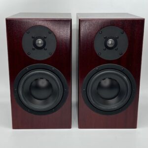 Totem Signature One Standmount Speakers Mahogany Pre-Owned Front View, Available at Loud and Clear Glasgow, Scotland, U.K.