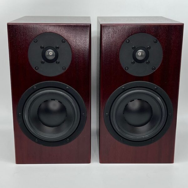 Totem Signature One Standmount Speakers Mahogany Pre-Owned Front View, Available at Loud and Clear Glasgow, Scotland, U.K.