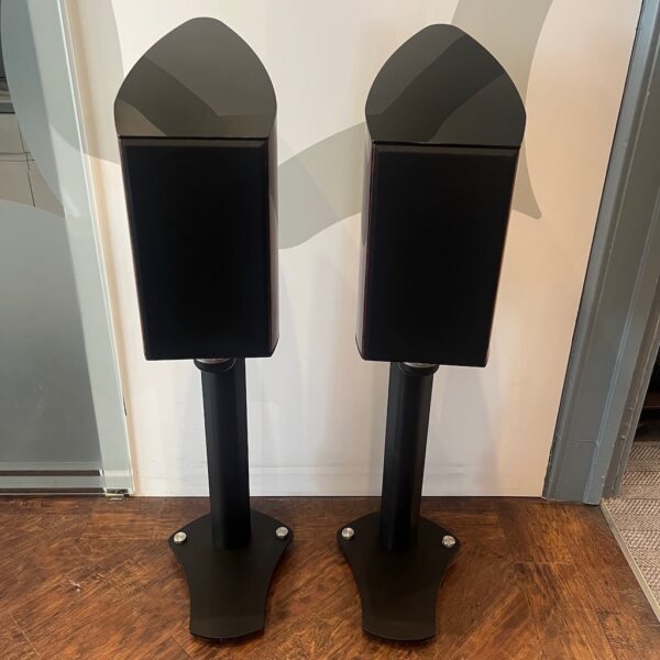 Wilson Benesch Dicovery Stand Mount Speakers Pre-Owned Front View Grilles On, Available at Loud and Clear Glasgow, Scotland, U.K.